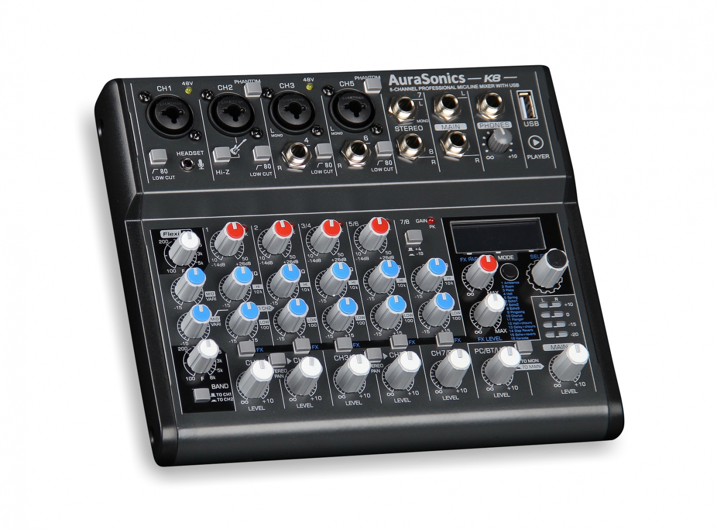 AuraSonics K8 компактный микшерный пульт в Дальнереченске