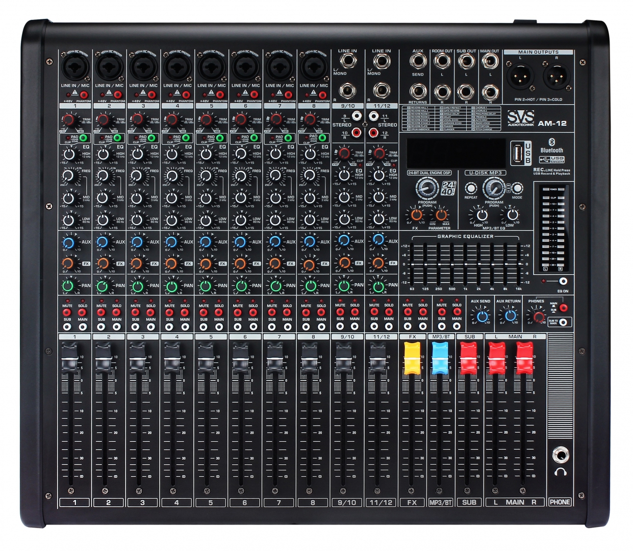 SVS Audiotechnik mixers AM-12 Микшерный пульт аналоговый, 12-канальный в Дальнереченске