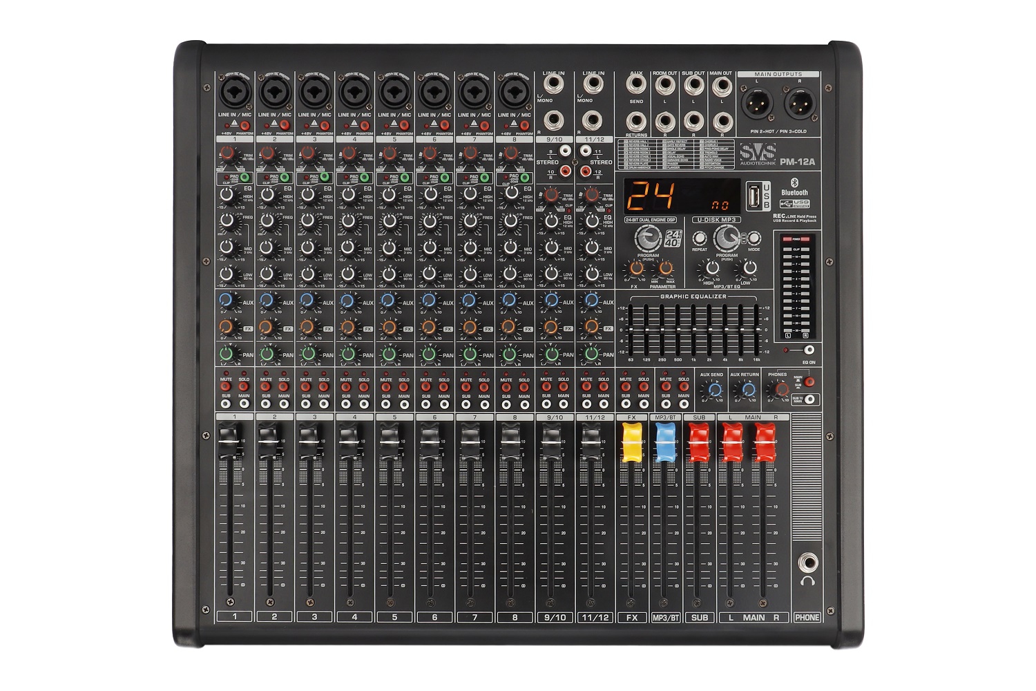 SVS Audiotechnik mixers PM-12A Активный аналоговый микшерный пульт, 12-канальный в Дальнереченске